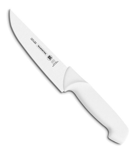 Cuchillo Carnicero 7 PuLG Tramontina Profesional Para Carne Color Blanco