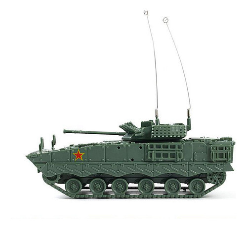 Modelo De Tanque 4d 1:72, Carro De Orugas 04a Carro Verde