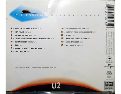 Imagem 2 de 4 de Cd U2 The Best Of 1980-1990