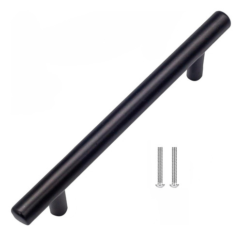 Manija Tirador Barral Negro 128mm Acero Inoxidable Inomax Mt-10128-n