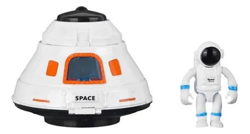Playset Cápsula Espacial Com Astronauta Space Set Cor Branco