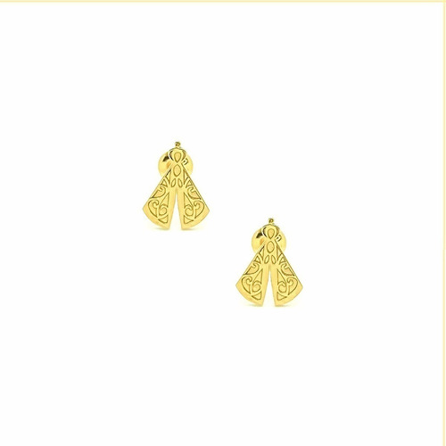 Brinco Nossa Senhora Aparecida Em Ouro 18k