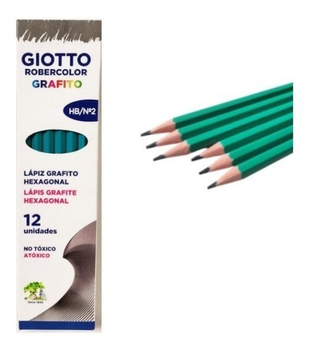 Lapiz Negro Giotto Negro Hb/nº2 X 12