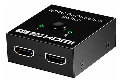 HDMI Splitter Switch Bi-direcional Divisor 4K Full HD 3D Entrada e Saída Dupla Compatível com TV PC Notebook Projetor