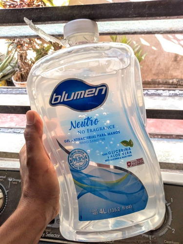 Imagen 1 de 1 de Gel Antibacterial Blumen 4ltrs.
