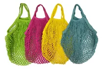 Comprar 4 Bolsa Reutilizabl Malla Algodon Para Comestibl Compra Red