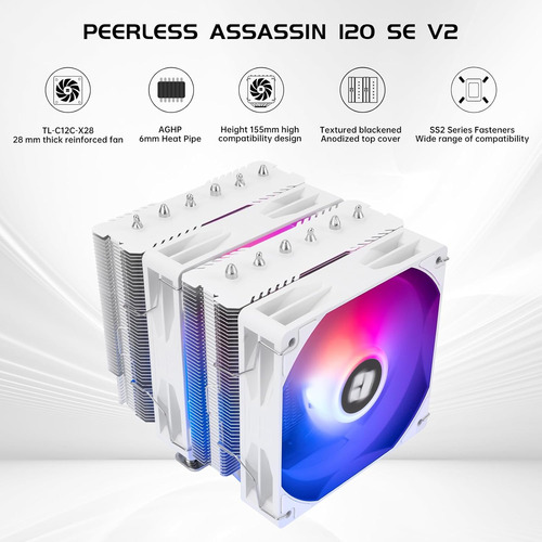 Thermalright Peerless Assassin120 Se Argb V2 White Cpu Ai...