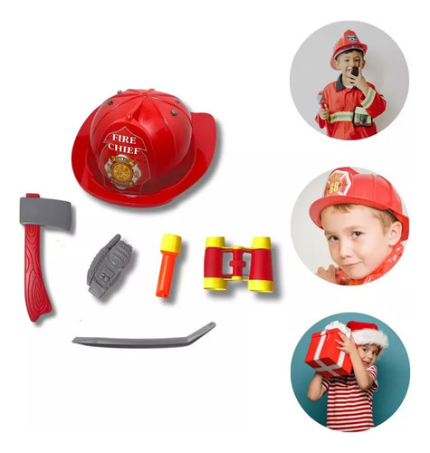 Bombero Juego Herramienta Kit Juguete Niño Niña ! Didactico!