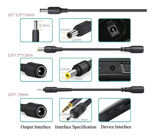 Cargador Del Adaptador De Ca De 65 Vatios Para Acer Laptop C