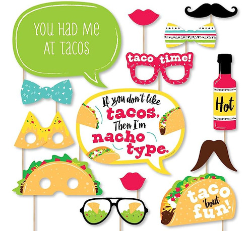 Big Of Happiness Taco Bout Fun Kit Accesorios Para Cabina Fo