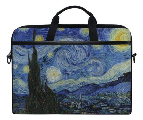 Ahomy Bolso Portátil 14 Pulgadas Van Gogh Noche Estrellada