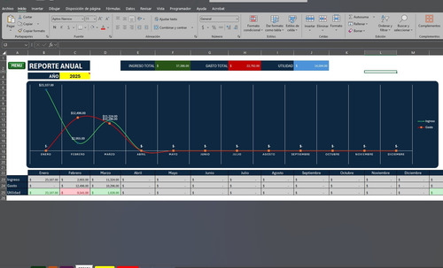 Control De Ingresos Y Egresos En Excel 2025 Version Estandar