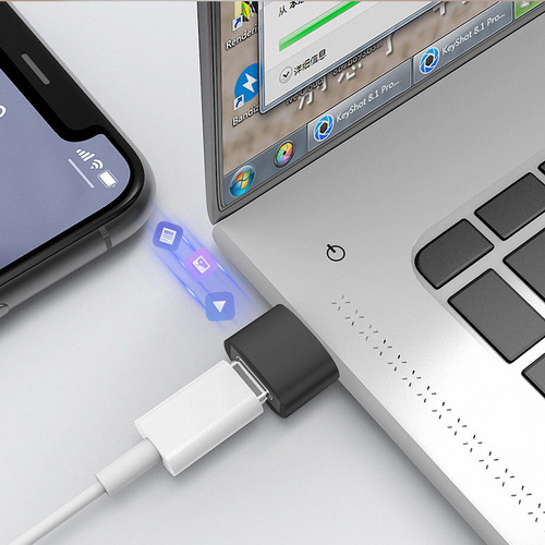 2 Unidades De Adaptador Usb 2.0a Para Tipo C Usb 2.0a Macho