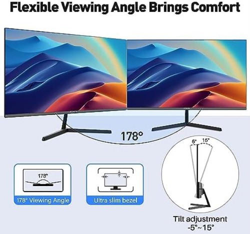 Monitor Simple Ips 75hz Fhd 1080p Hdmi De Lujo 22 In