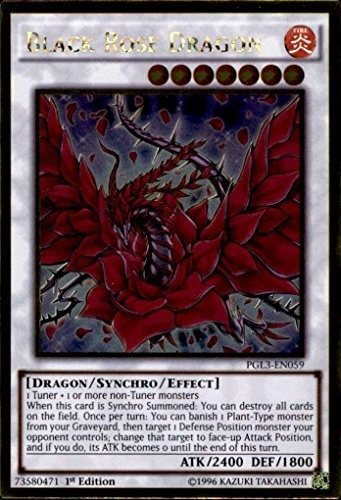 Yu-gi-oh! - Black Rose Dragon (pgl3-en059) - Oro Premium: