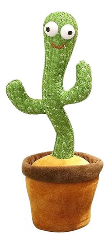 Cactus Bailarin Juguete Tiktok Usb Baila Canta Repite Voz