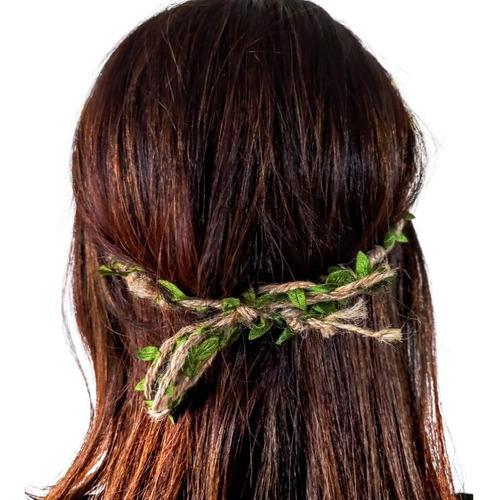 Tiara Com Flores Artificiais Decoração Cabelo Enfeites Arco Cor Amarelo