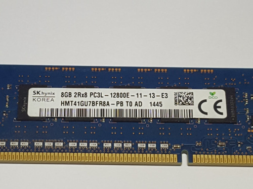 Imagem 2 de 6 de Memória 8gb 2rx8 Pc3l 12800e-11 Ddr3l Ecc Udimm Workstation