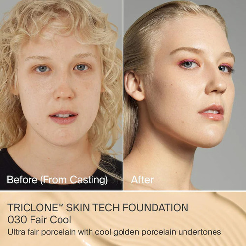 Haus Labs By Lady Gaga Triclone Skin Tech - Maquillaje 30 Ml 030 Fair Cool - Ultra Fair Porcelain With Cool Golden Porcelain Undertones
