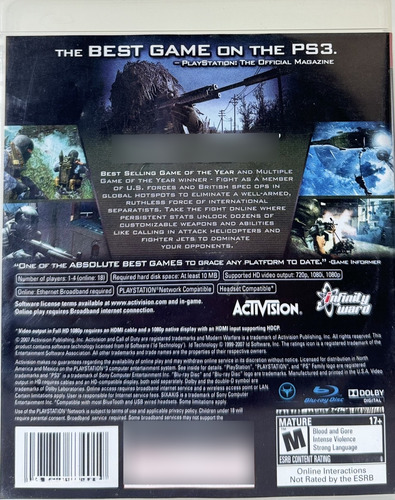 Call Of Duty 4 Modern Warfare Ps3 Físico (Usado)