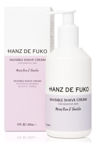 Hanz De Fuko Invisible Shave Cream  Crema De Afeitar Premiu