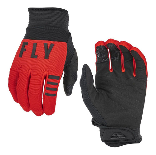 Guantes Fly F16 para bicicleta de montaña, motocross y trail, colores rojo y negro, talla 9-M