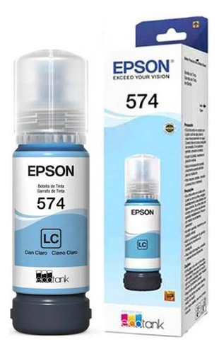 Botella Tinta Epson Cian Claro 574 T574 Ecotank L8050 L18050