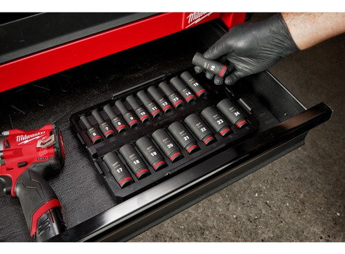 Juego De Dados 3/8 Mm 19pz Impact Duty 49666816 Milwaukee