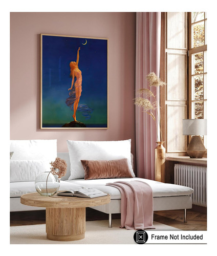 Póster Vintage De Cartel Master Reaching For The Moon, Arte