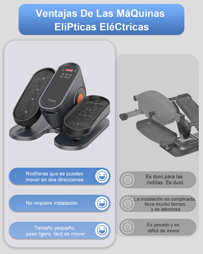 Profesión Máquina Mini Elíptica Eléctrica De Bajo Escritorio ejercicios Musculares De Piernas, Circulación Sanguínea, Entrenamiento De Rehabilitación Para Personas Mayores, Masajeador