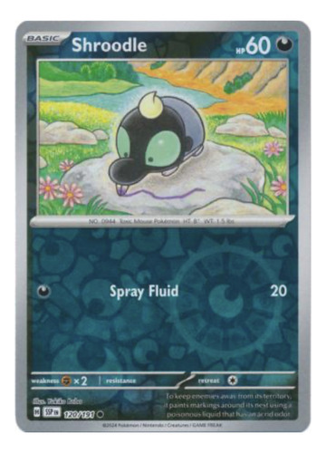 Tarjeta Pokemon Shroodle 120/191 Crh Reverse S&v Surging Spa