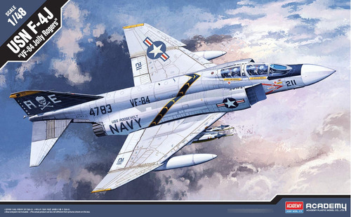 Academy Usn F-4j Kit Modelo  Vf-84 jolly Rogers