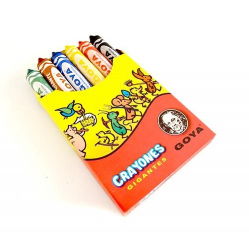 Crayones Goya 6 Colores Gigantes