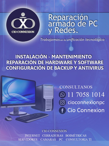 Reparacion Armado De Pc Y Redes