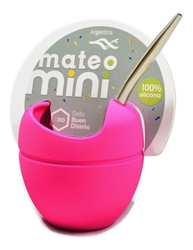 Mate Silicona Bombilla  Mateo Chico Pettish  Online