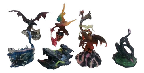 Gashapon Kabaya The Legends Of Dragons Com 7 Figuras Tk0a