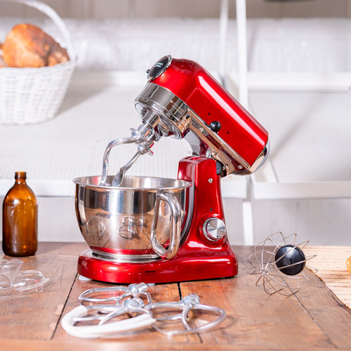 Batidora De Pedestal Hook Mixer Rojo Easyways