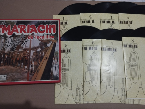 Mariachi Vargas De Tecalitlan Coleccion De 8 Discos De Vinil (Usado)