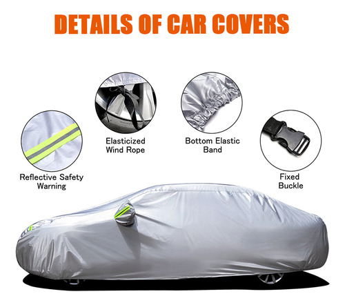 Cubierta Coche Universal Xxl Protección Solar Reflectante