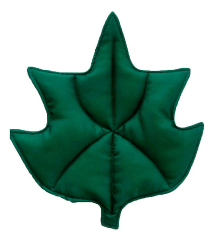Almofada Formato Folha Decorativa Verde 40cm Cor Verde-escuro Desenho do tecido Folha Decorativa Verde Natureza
