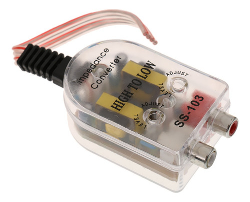 Conversor Adaptador De Linha De Alto-falante Para 2 Rca De