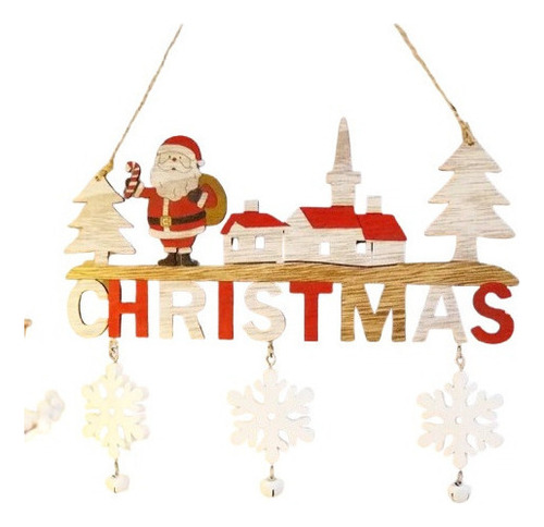 L. Enfeite Porta Madeira Para Natal, Decoração Para