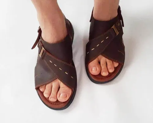 Sandalias Casual Deportiva De Cuero Para Caballero MercadoLibre