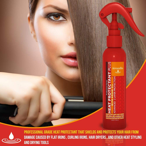 Spray Protector Contra El Calor Arvazallia Con Aceite De Arg