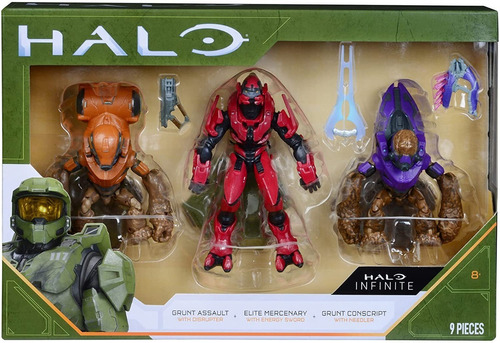 Muñecos Halo 4 Heroes & Villains 3 Figure Pack