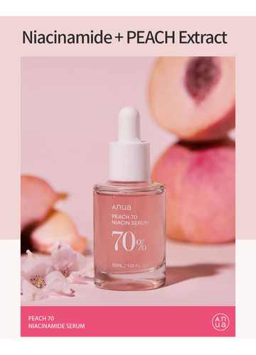 Sérum Anua Peach 70% Niacinamida 30ml Iluminador E Hidratant