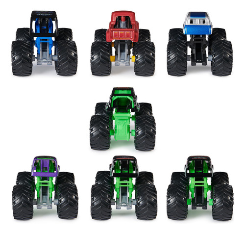 Toy Monster Jam Grave Digger, 40º Aniversário, Pacote Com 8,