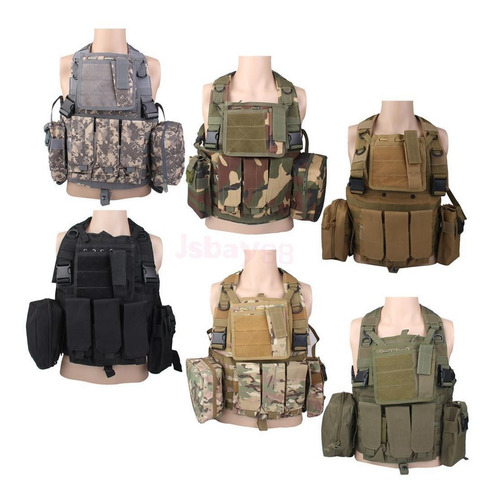 Chaleco Chaqueta Táctico Militar Airsoft Paintball Swat Moll