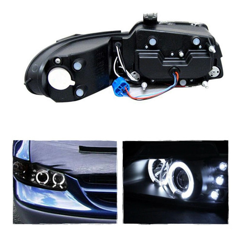 Voyager 1996 - 2000 Juego Faros Ojo De Angel Y Leds Negros