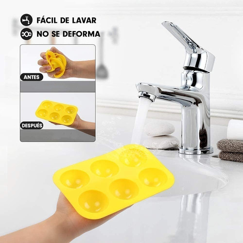 Sh For 1 Molde Silicona 6pcs Bomba Gelatina Chocolate /5